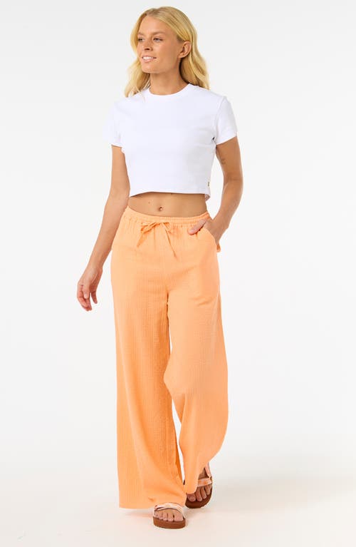 Rip Curl Cala Vadella Texture Pants In Orange