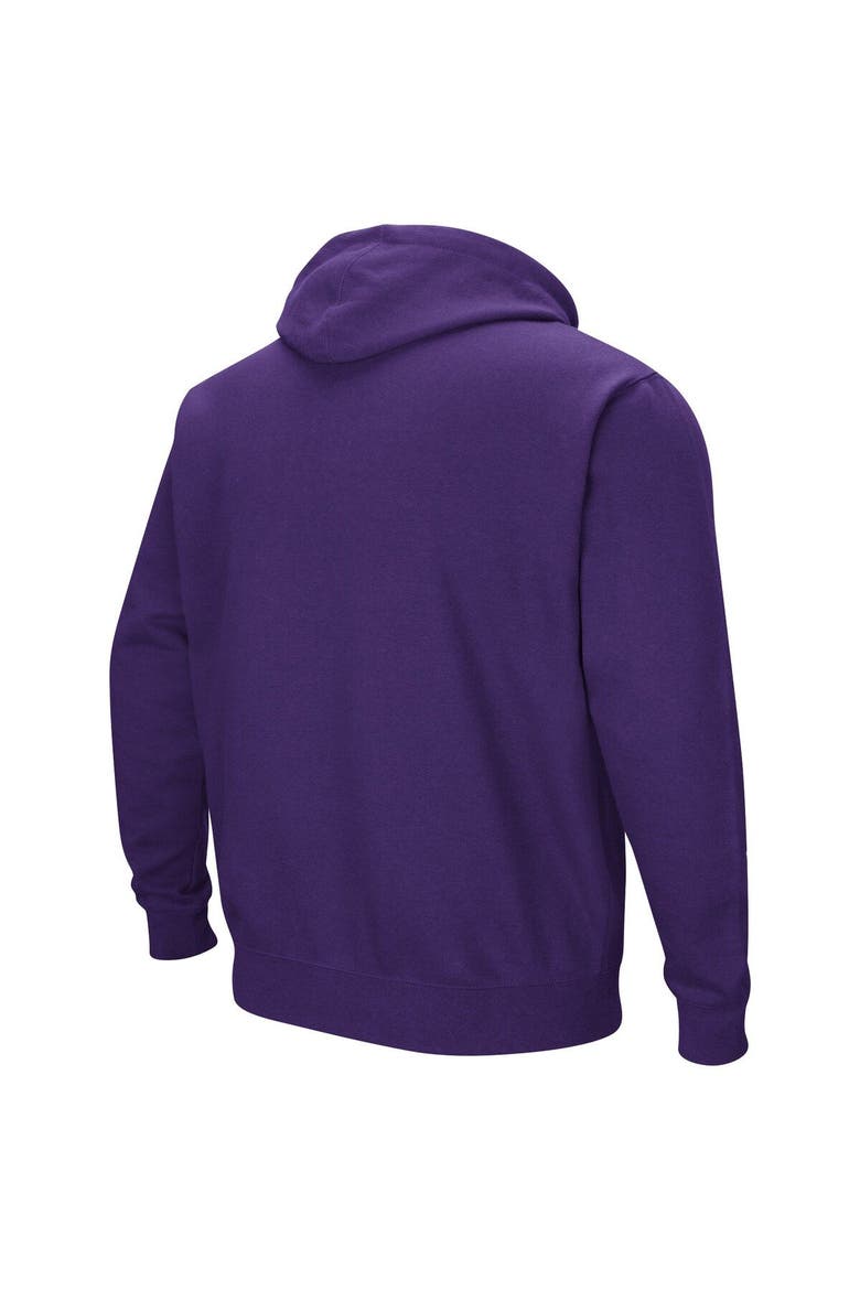 Men's Colosseum Purple TCU Horned Frogs Sunrise Pullover Hoodie, Alternate, color, Purple