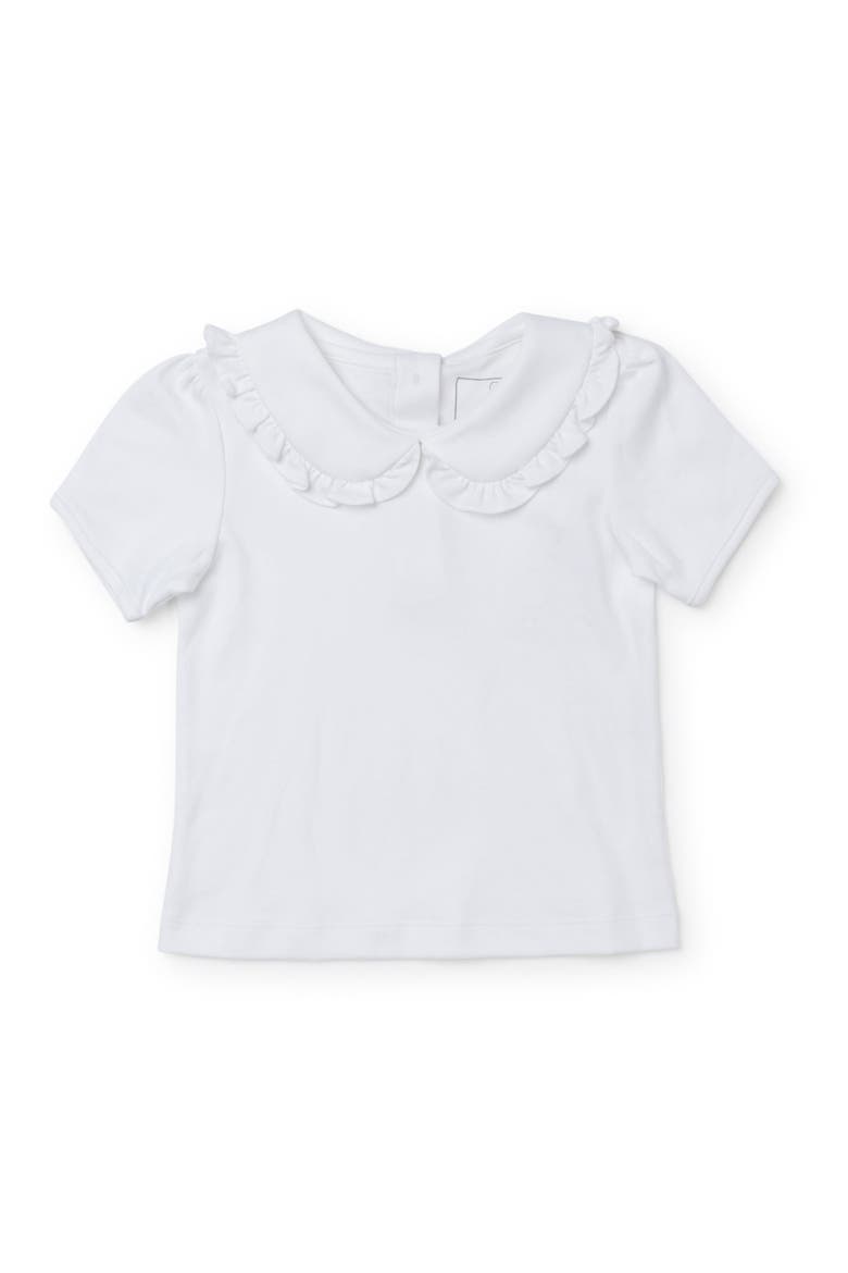Emily Girls' Short Sleeve Shirt, Main, color, White