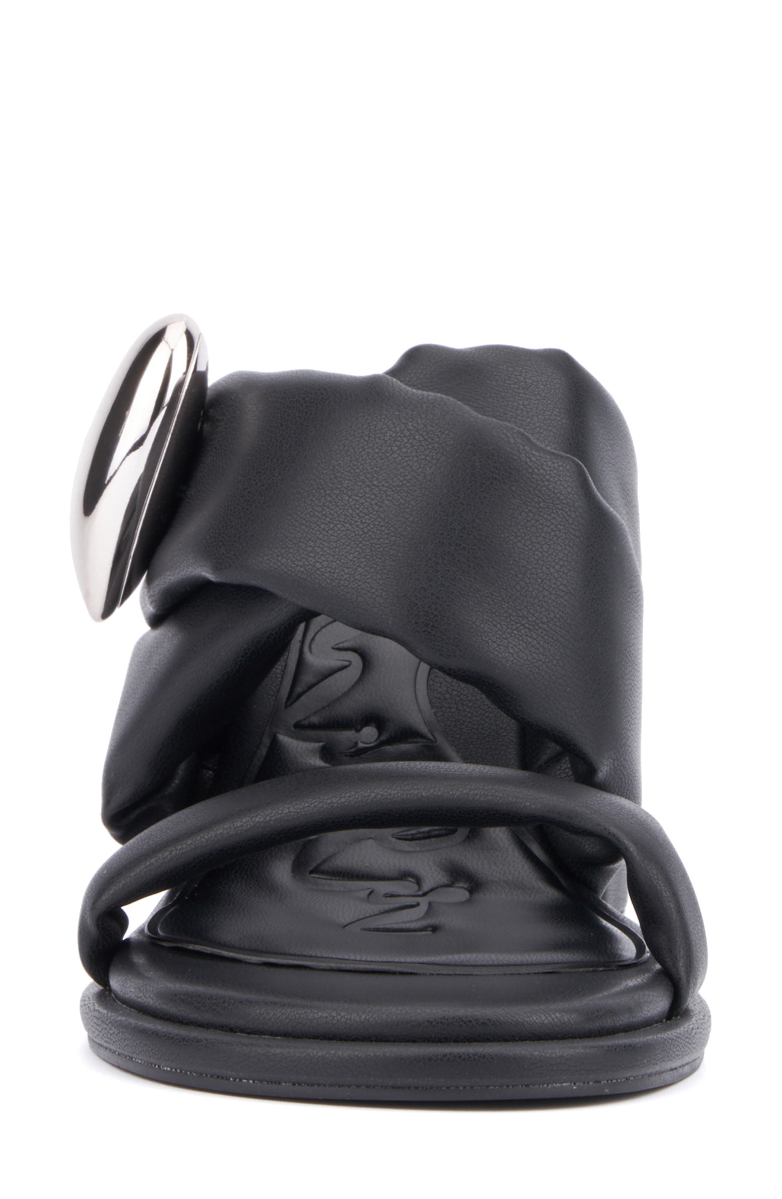 OLIVIA MILLER Lovey Dovey Sandal, Alternate, color, Black