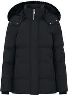 Moose Knuckles Cloud 800 Fill Power Down Puffer Jacket with Removable Genuine Shearling Trim