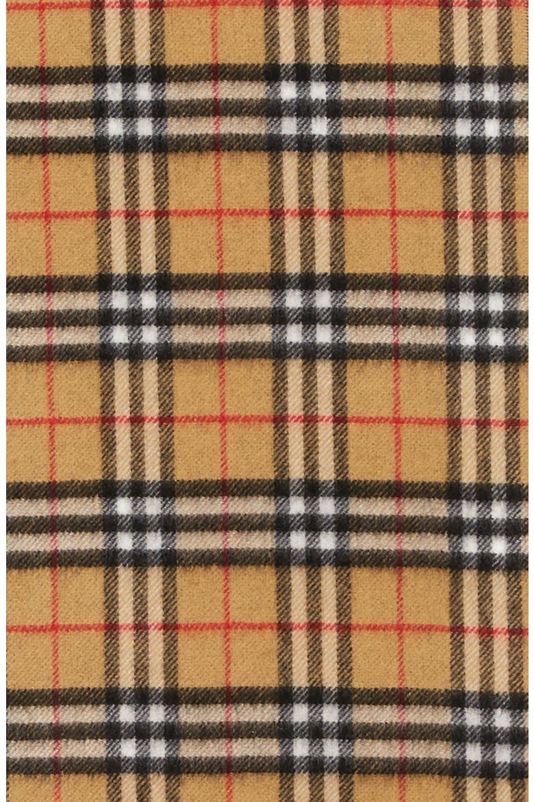 Reversible Vintage Check Cashmere Scarf, Alternate, color, BLUE CARBON