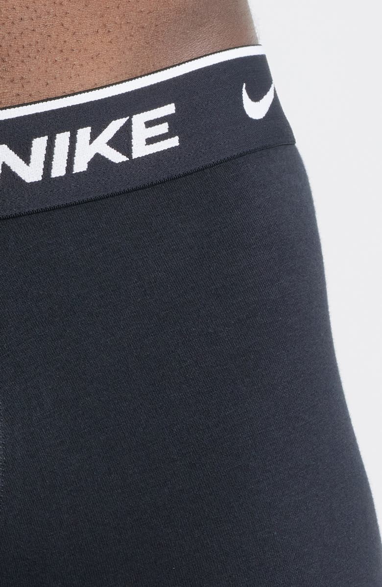 Nike 3-Pack Essential Stretch Cotton Long Boxer Briefs, Alternate, color, Black Assorted