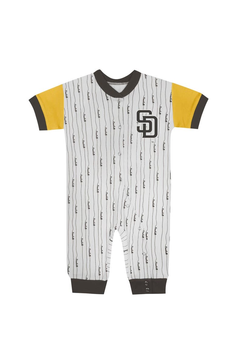 Outerstuff Infant Fanatics Branded White San Diego Padres Logo Best Series Full-Snap Jumper, Alternate, color, 