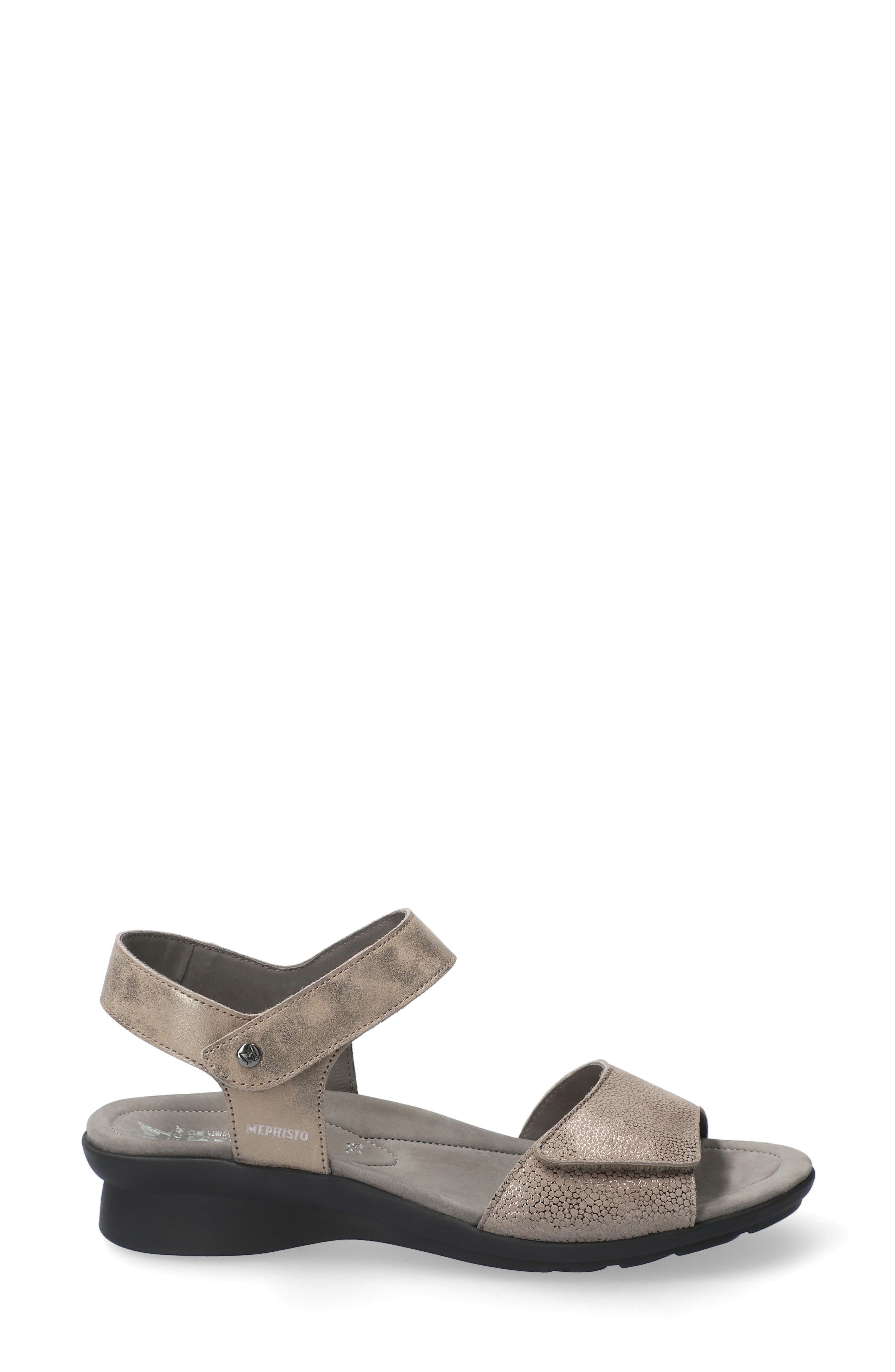 Pattie Sandal, Alternate, color, DARK TAUPE NUBUCK LEATHER