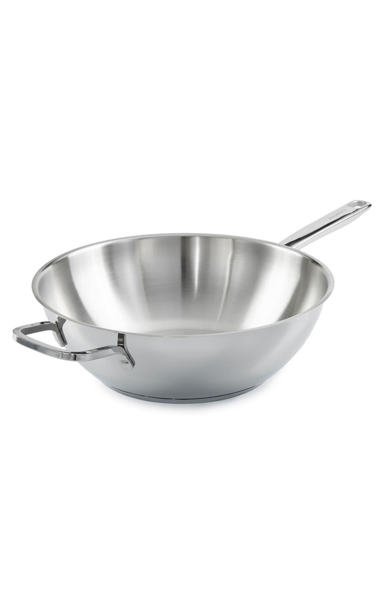 BergHOFF DiNA Helix 12-Inch Wok Pan, Main, color, Silver