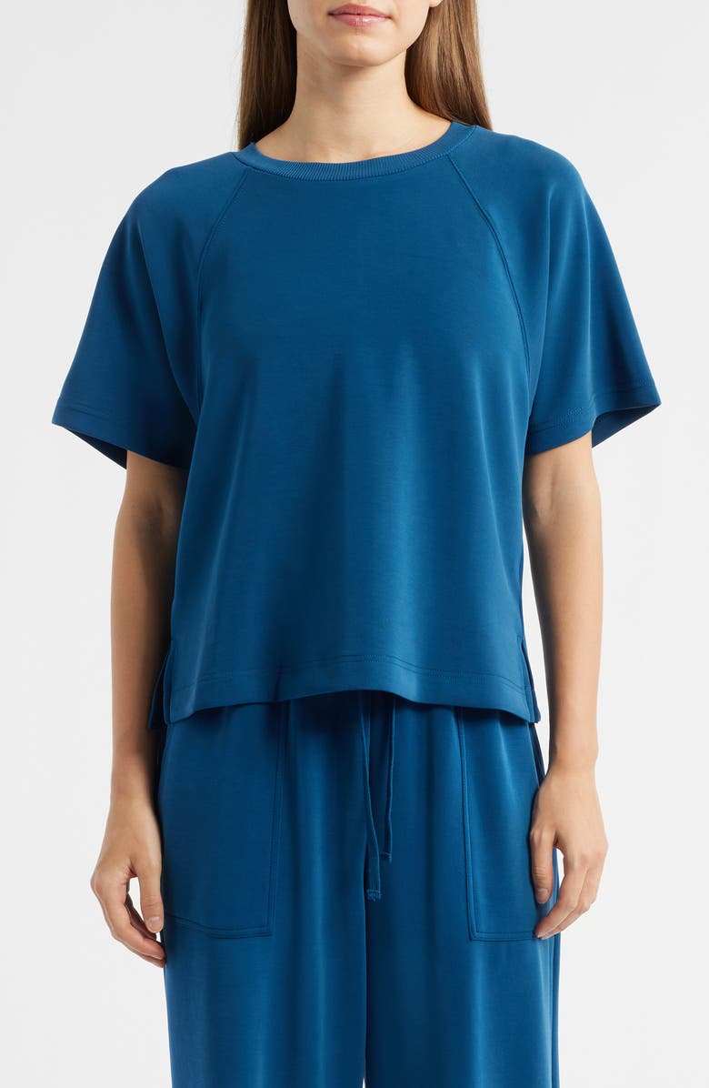 CITY BLUES Raglan Sleeve T-Shirt, Main, color, Blue Opal