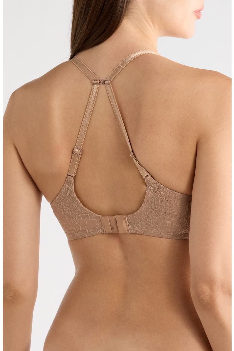 Belle Underwire Sexy Solution Plunge Bra, Alternate, color, COFFEE LATTE