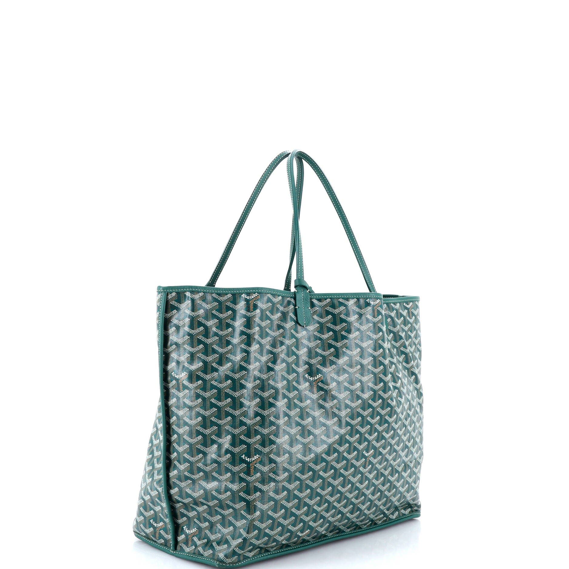 Pre-Owned Goyard Anjou Reversible Tote Coated Canvas GM, Alternate, color, Green