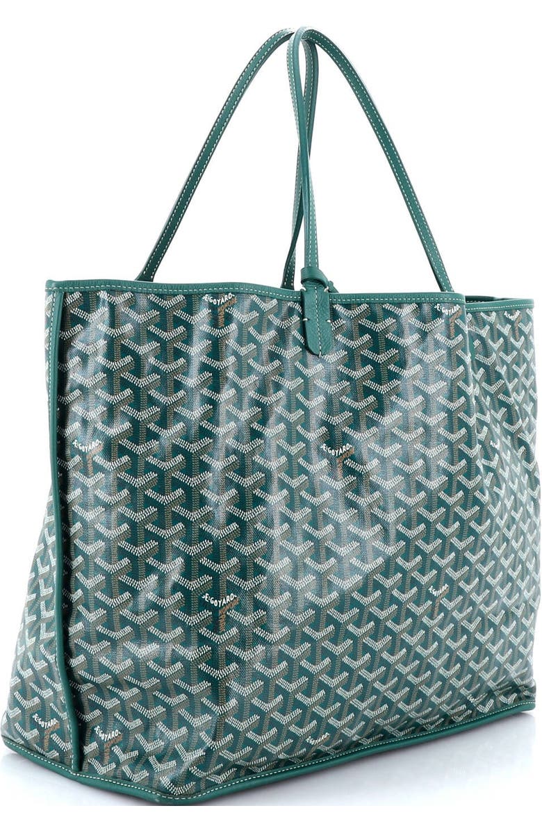 Pre-Owned Goyard Anjou Reversible Tote Coated Canvas GM, Alternate, color, Green