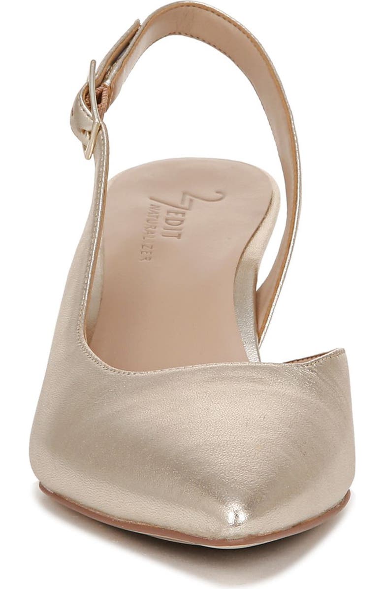 27 EDIT Naturalizer Felicia Slingback Pointed Toe Pump, Alternate, color, Champagne