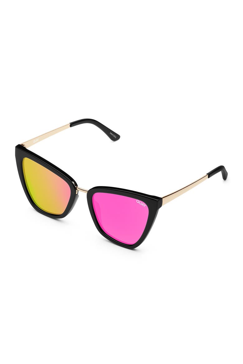 Australia Reina 51mm Gradient Cat Eye Sunglasses, Alternate, color, BLACK / PINK