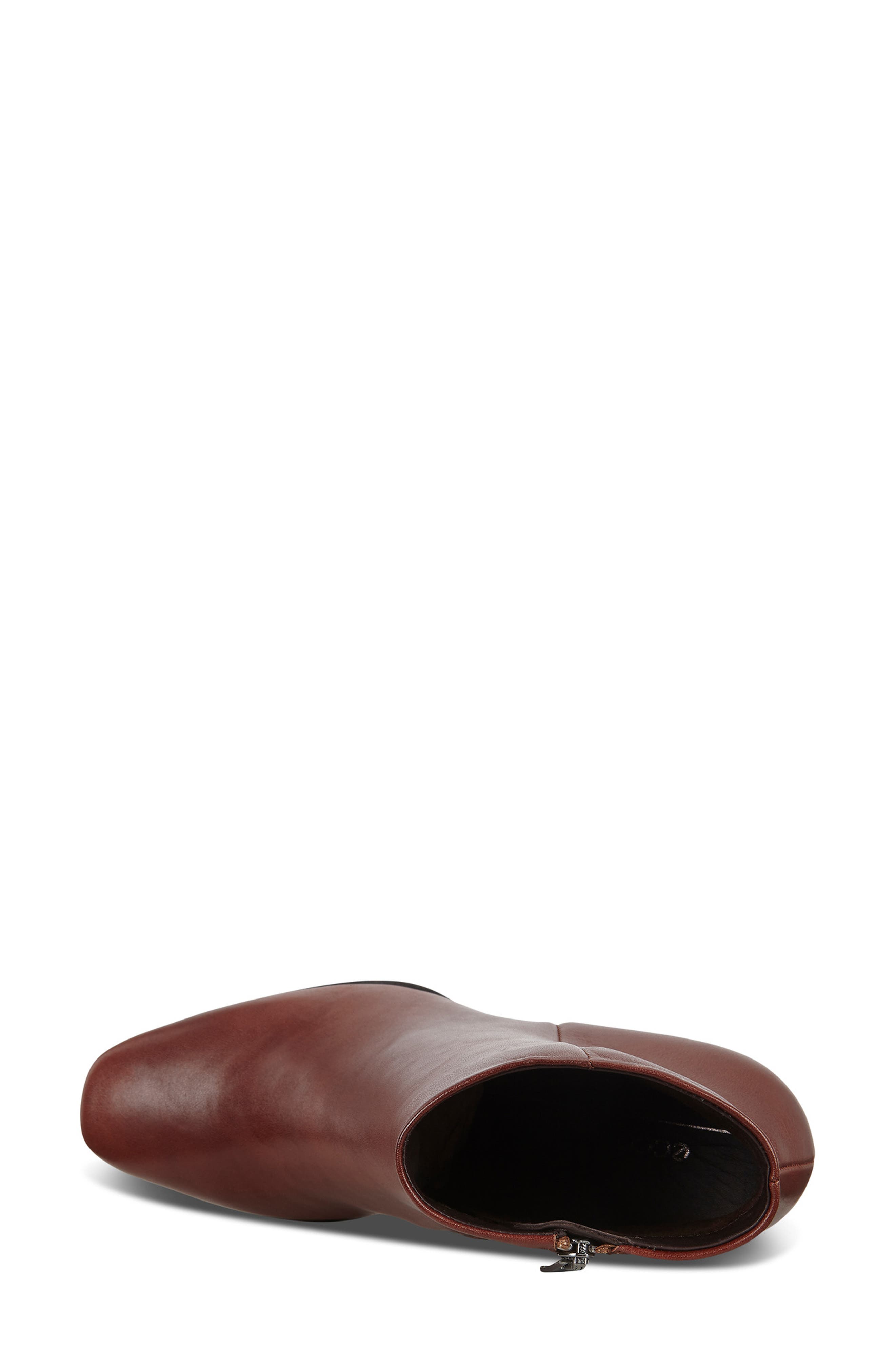 Shape 60 Square Toe Bootie, Alternate, color, COGNAC LEATHER