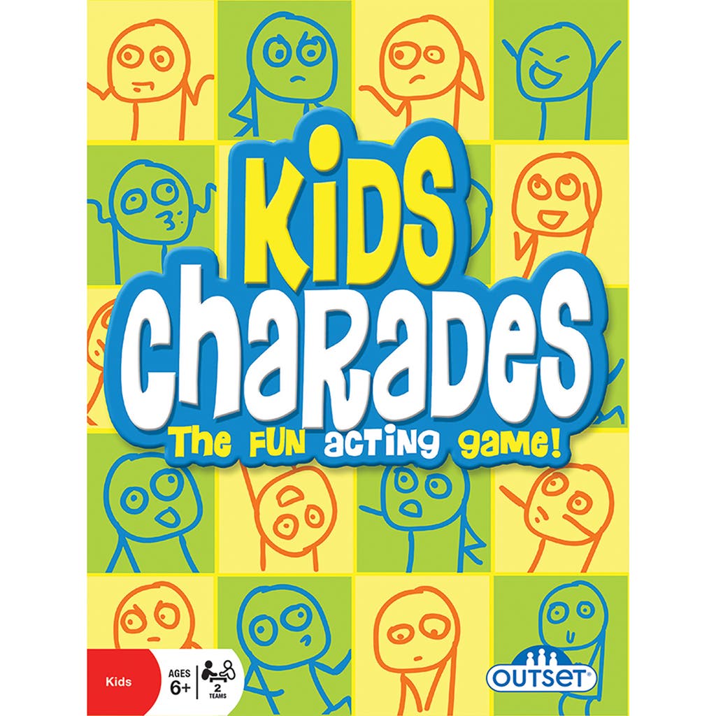 Outset Media Kids Charades (New Box Size) 300 Charades, Ages 6+ in Multicolored