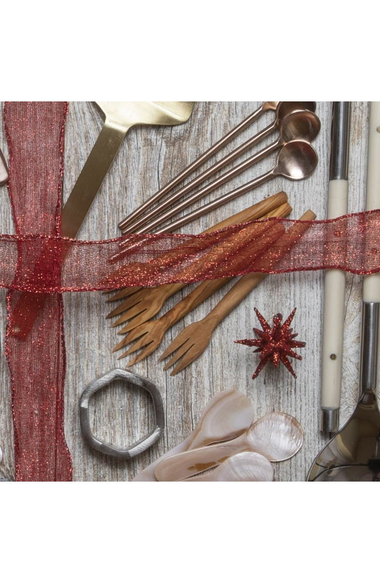 Be Home Olive Wood Cocktail Forks - Set of 4, Alternate, color, Olive
