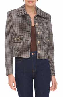 Plaid Cropped Jacket
