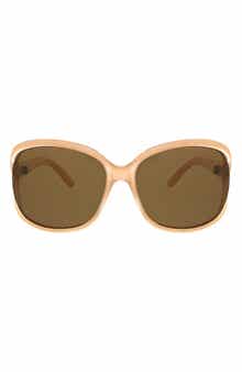Oscar de la Renta 62mm Vented Polarized Sunglasses