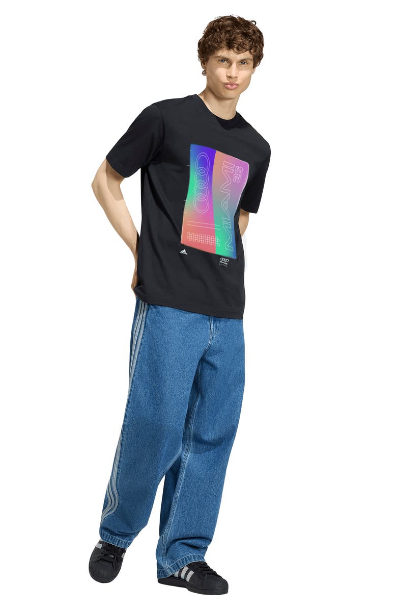 adidas Audi Revolut F1<sup>®</sup> Team Teamgeist Graphic T-Shirt, Alternate, color, Black