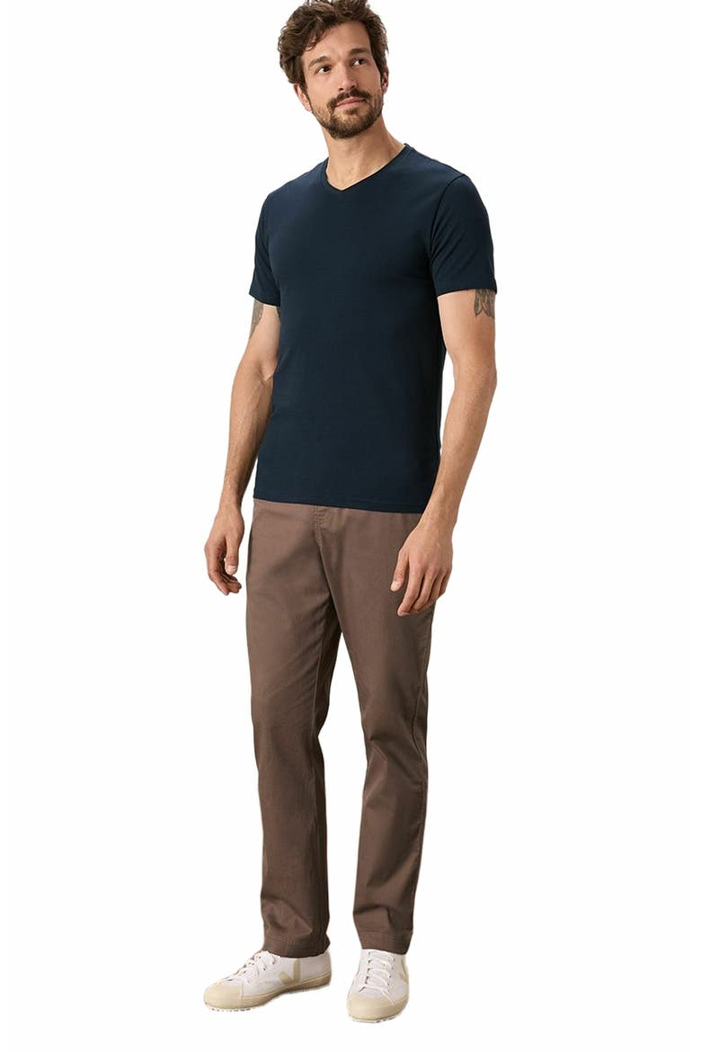 Luxe Stretch Jersey Slim V-Neck Tee, Main, color, Midnight Blue