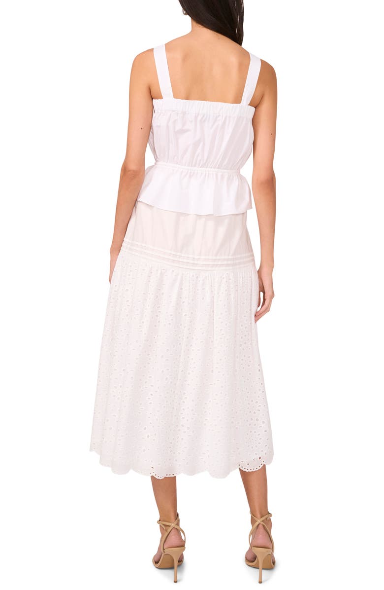 1.STATE Eyelet Embroidery A-Line Cotton Skirt, Alternate, color, Ultra White