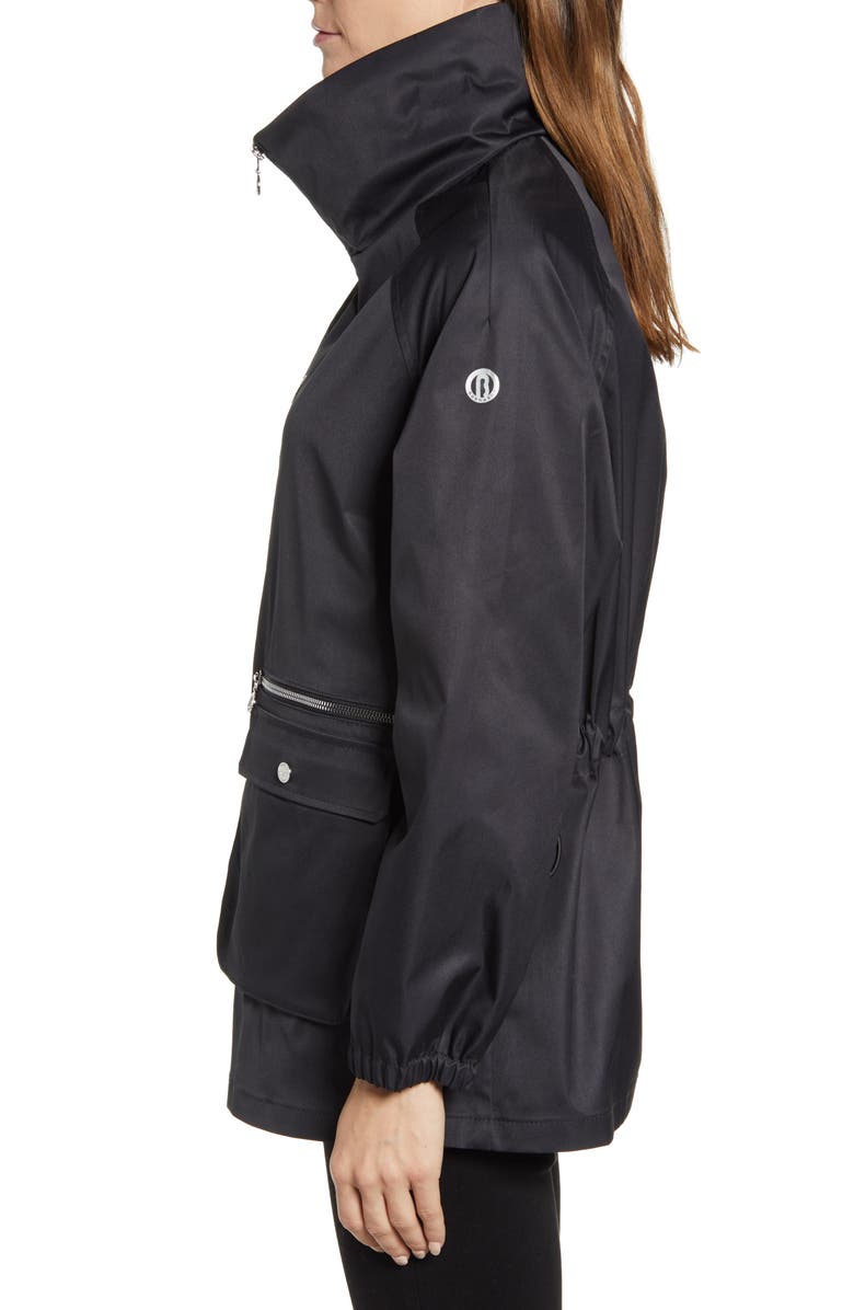 Bernardo Short Water Resistant Raincoat, Alternate, color, 