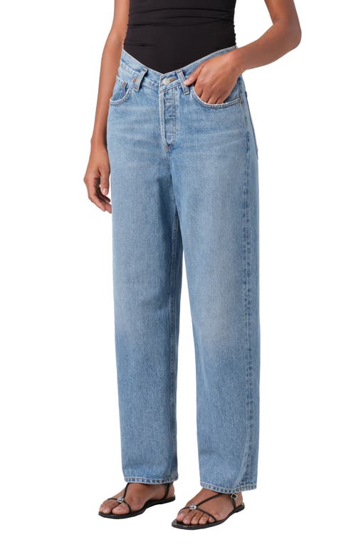 Shop Agolde V-waist Baggy Straight Leg Jeans In Fairway