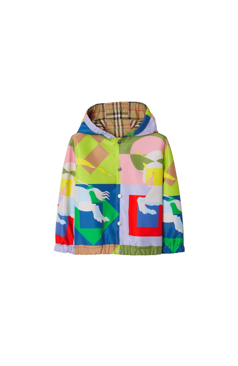 Burberry Check Reversible Jacket, Alternate, color, 