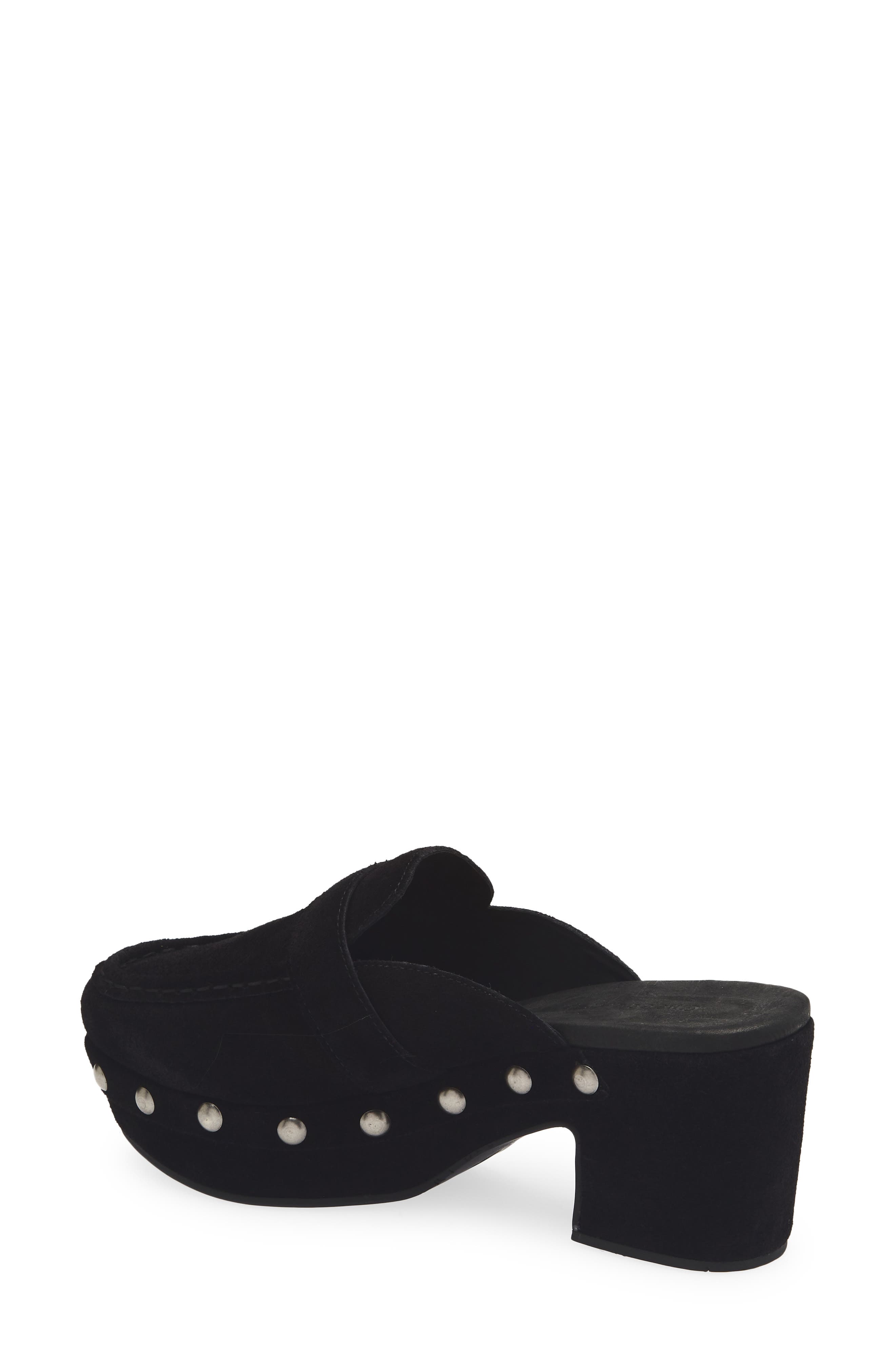 Chocolat Blu Genni Platform Loafer Mule, Alternate, color, Black Suede