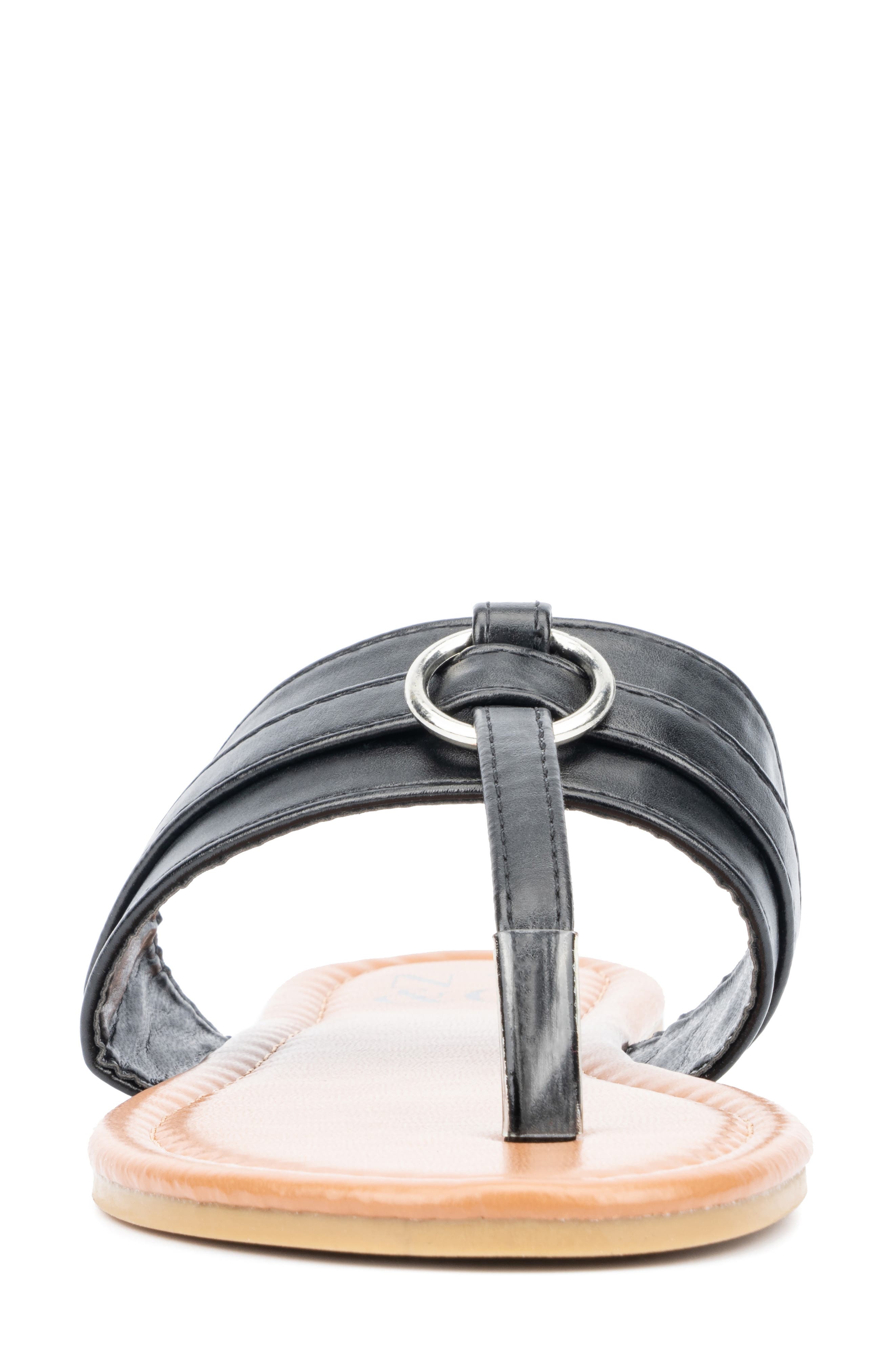 NEW YORK AND COMPANY Juliana Slide Sandal, Alternate, color, Black