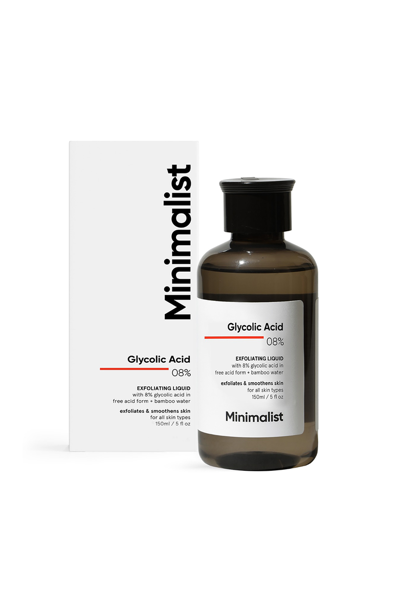 Minimalist Glycolic Acid 08% Exfoliating Liquid, Main, color, 