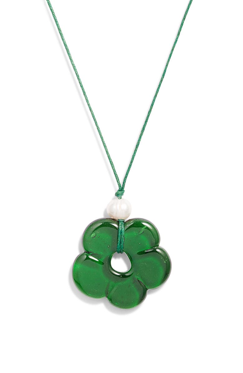 FRASIER STERLING Rhodes Floral Pendant Choker Necklace, Alternate, color, 