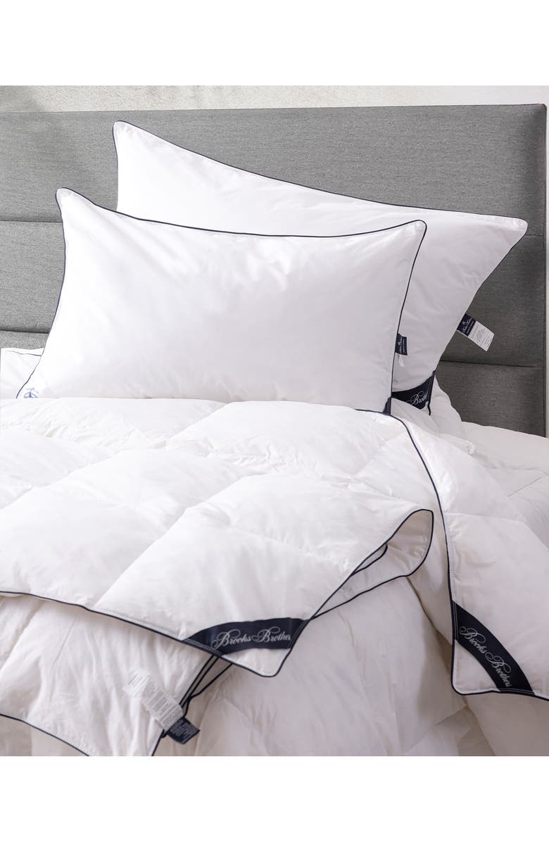 Brooks Brothers Goose Down Fill Comforter, Alternate, color, White