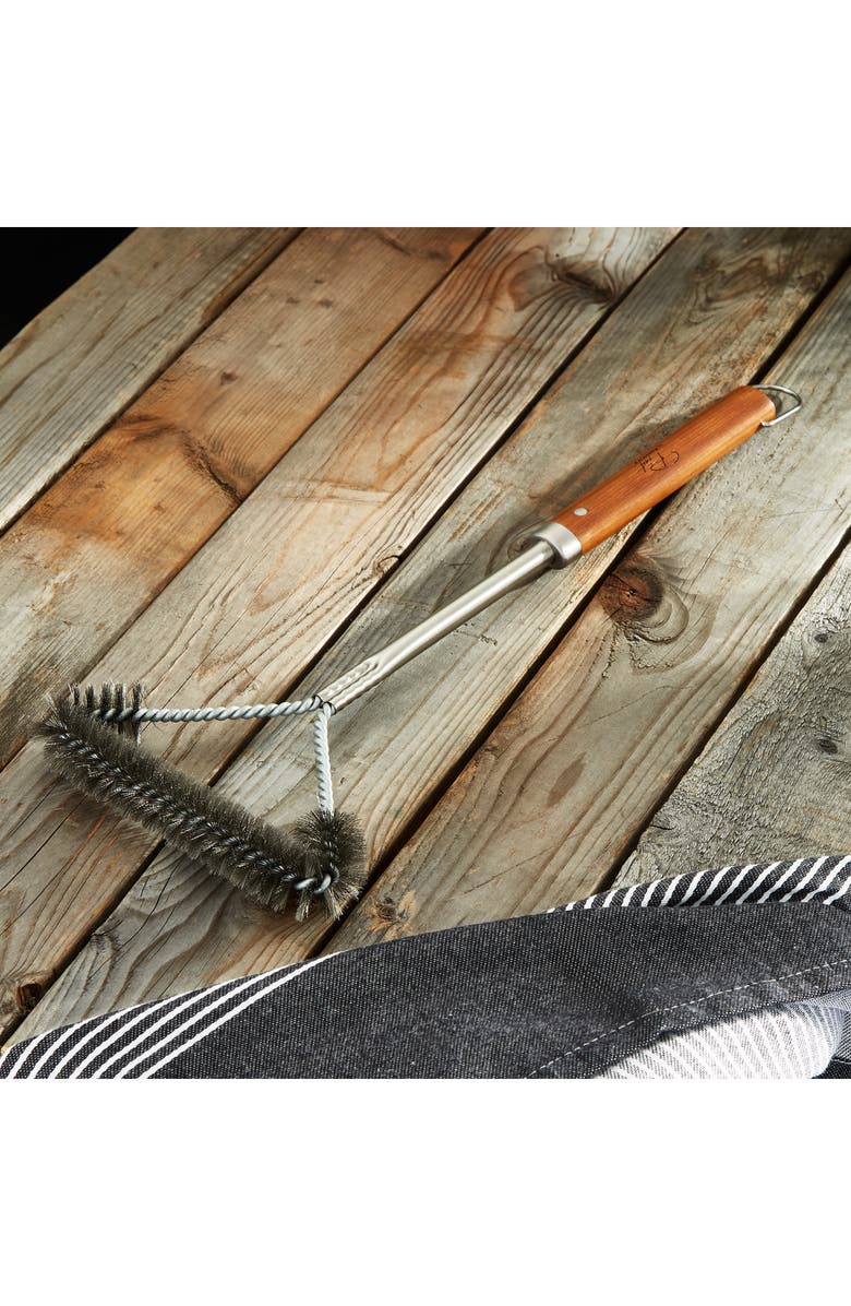 BergHOFF 16-Inch Barbecue Brush with Wood Handle, Alternate, color, Brown