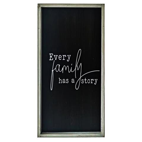 Every Family Has A Story Wall Plaque with Frame