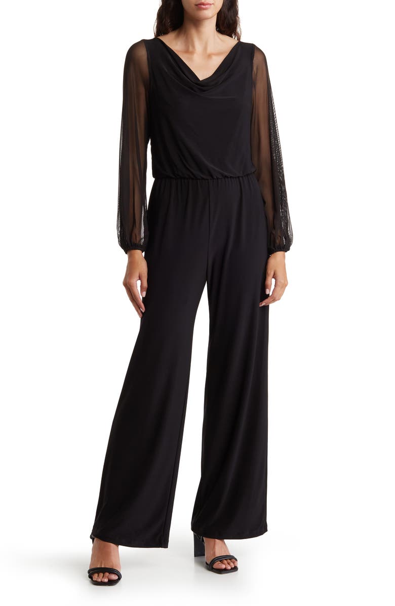 Marina Long Sleeve Blouson Jumpsuit, Main, color, 
