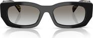 Prada 53mm Pillow Square Polarized Sunglasses