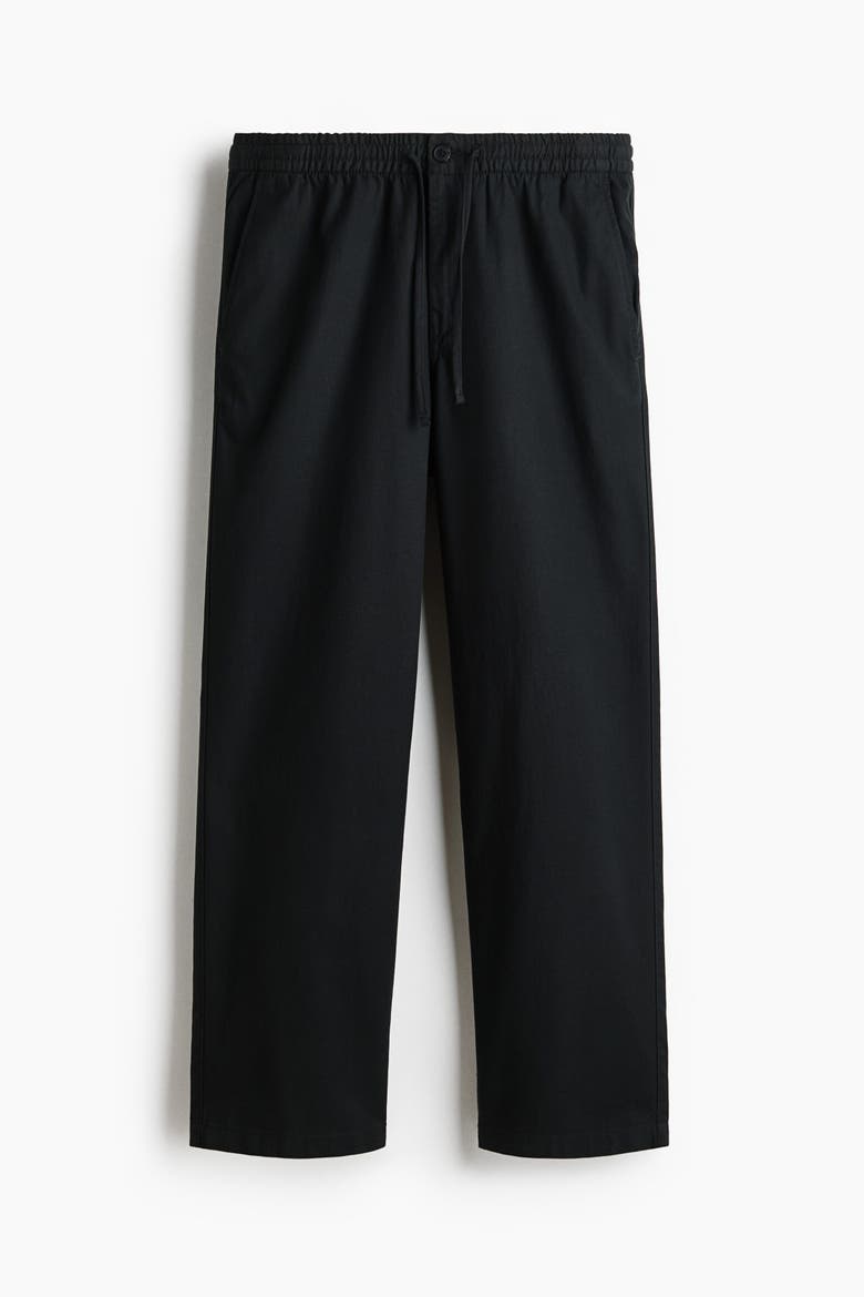 Relaxed Fit Trousers, Alternate, color, Black