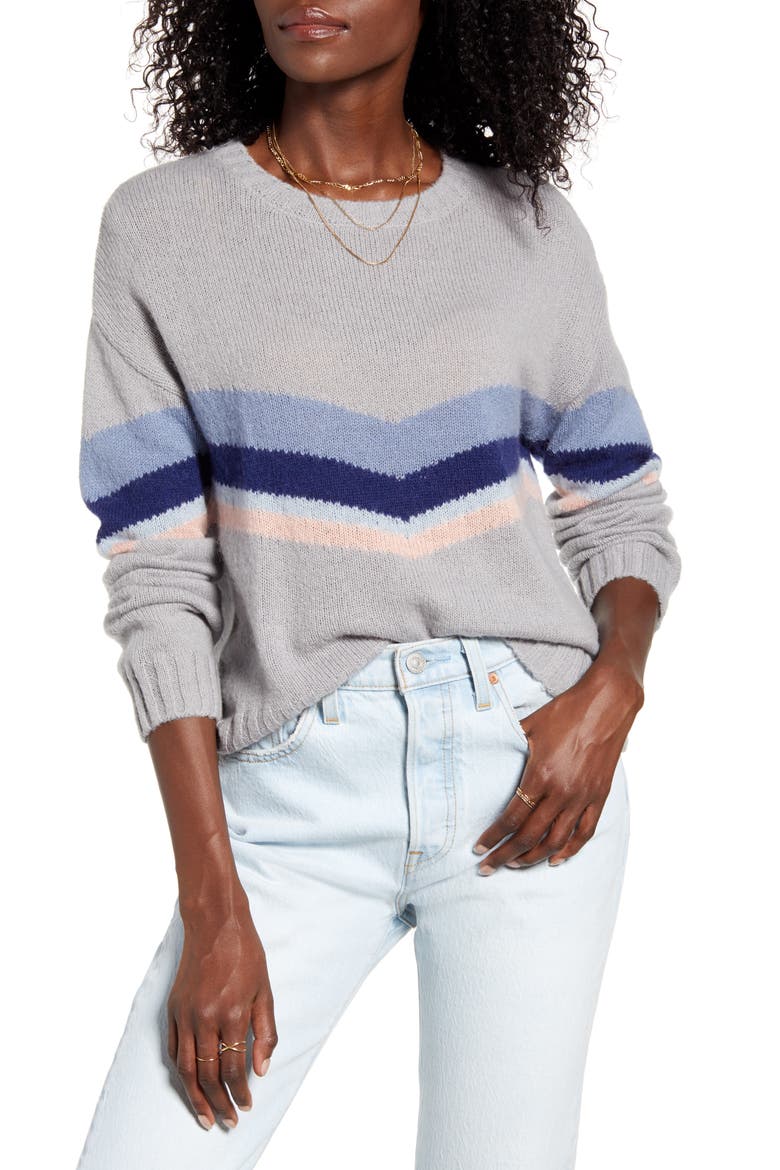 Perci Sweater, Main, color, LAKESIDE CHEVRON STRIPE