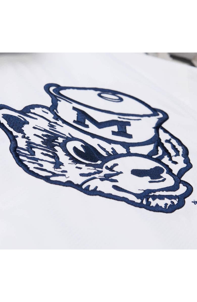 Mitchell & Ness Men's Mitchell & Ness  White Michigan Wolverines Coaches Full-Snap Hoodie Jacket, Alternate, color, 