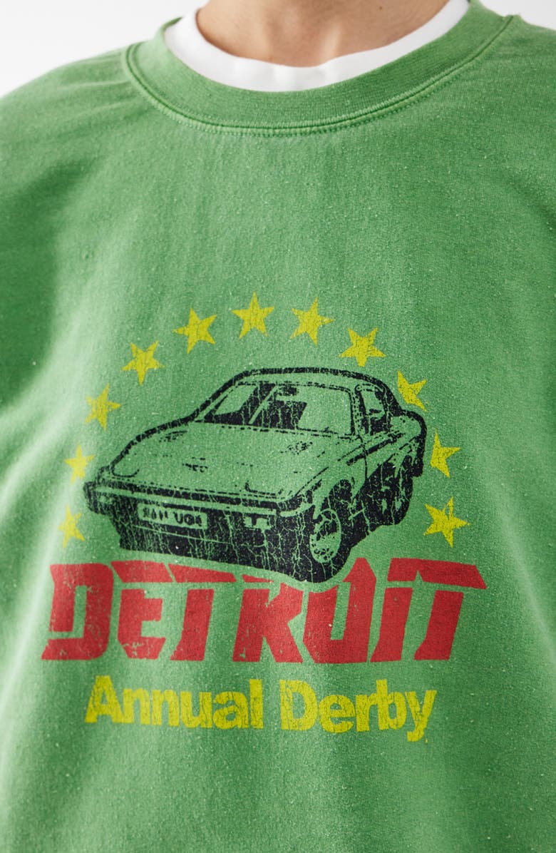 BDG Urban Outfitters Detroit Cotton Blend Graphic Sweatshirt, Alternate, color,