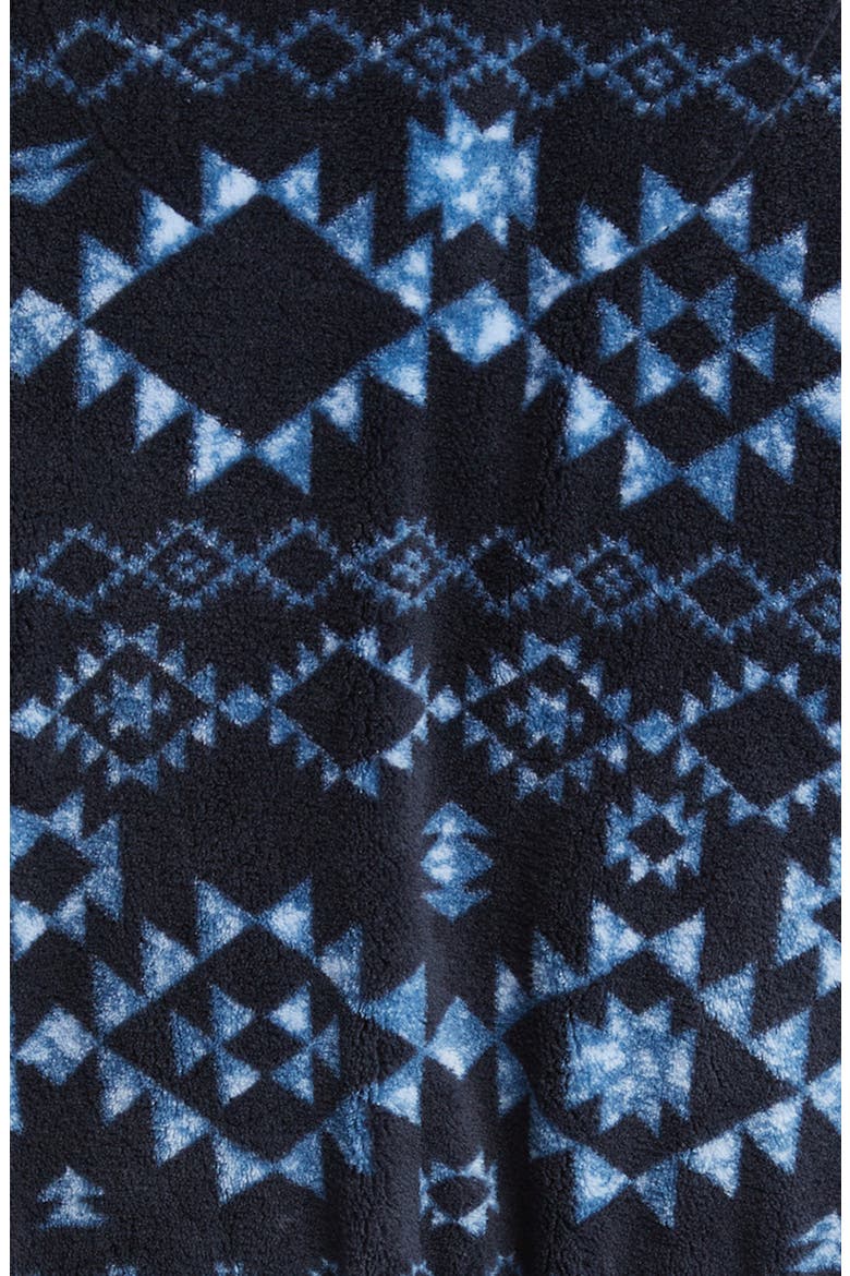 Geo Pattern Shawl Collar Robe, Alternate, color, BLUE