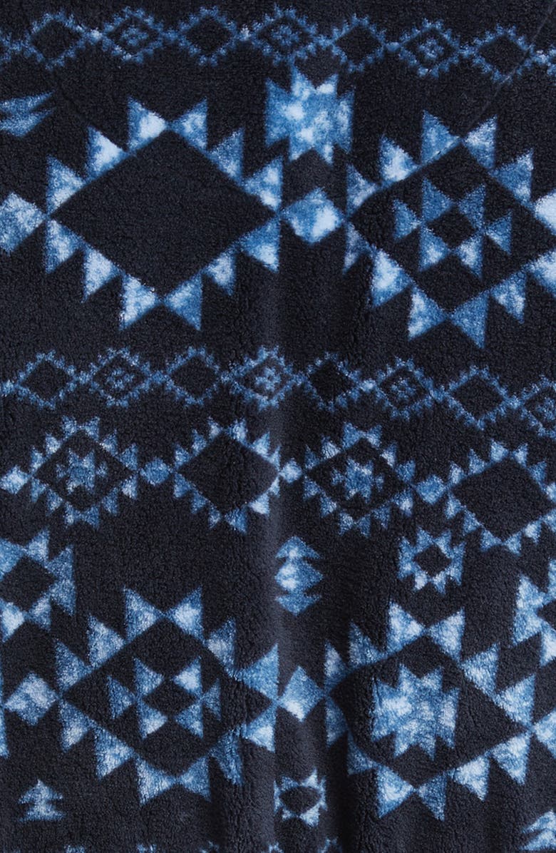 Majestic International Geo Pattern Shawl Collar Robe, Alternate, color, Blue