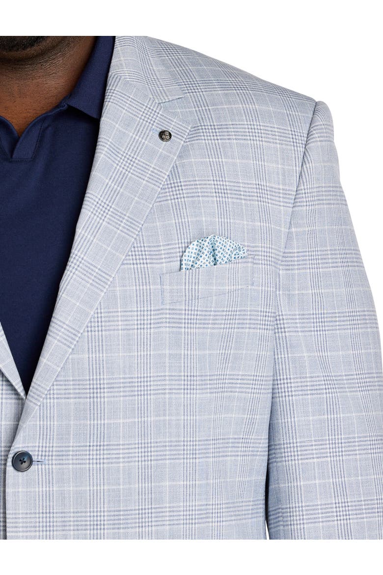 Big & Tall  Tonal Glen Plaid Sport Coat, Alternate, color, DUSTY NAVY