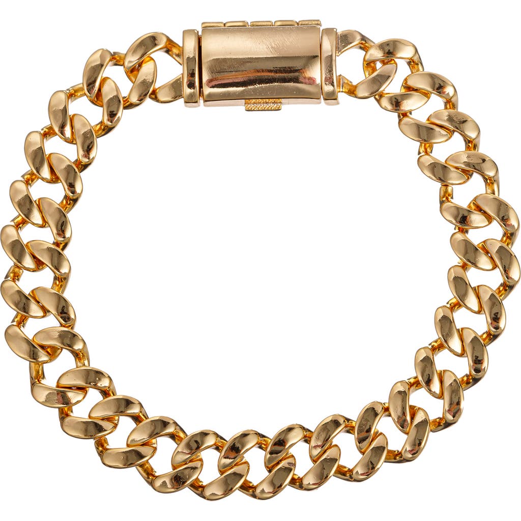 Eye Candy Los Angeles Cuban Link Bracelet In Gold