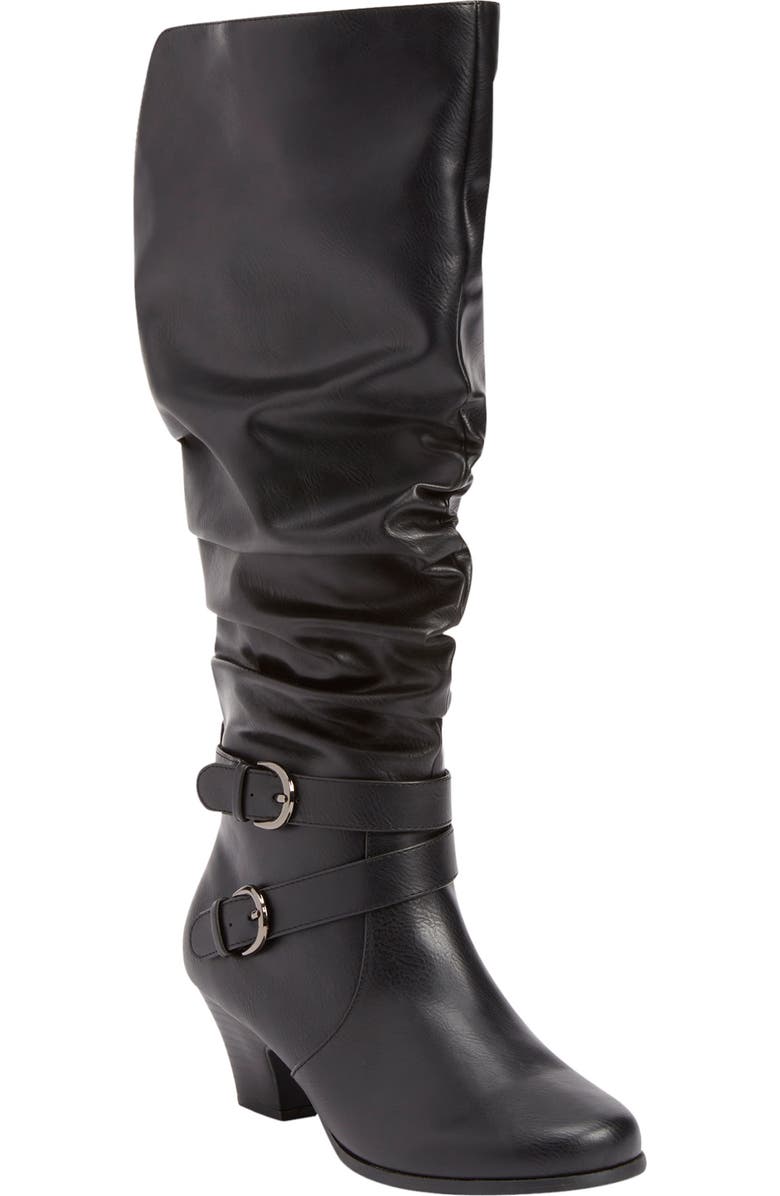 Comfortview The Cleo Tall Wide Calf Boot, Main, color, Black
