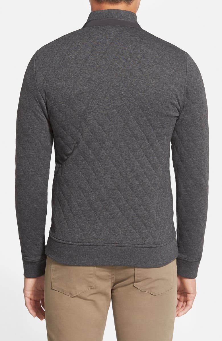 Ted Baker London 'Kartel' Quilted Full Zip Sweatshirt, Alternate, color, 