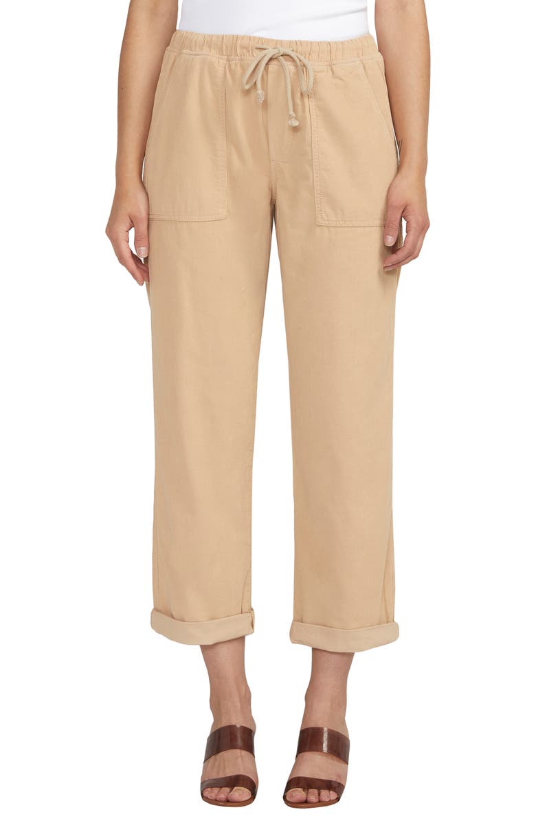 JAG Relaxed Fit Cotton Corduroy Ankle Drawstring Pants, Main, color,