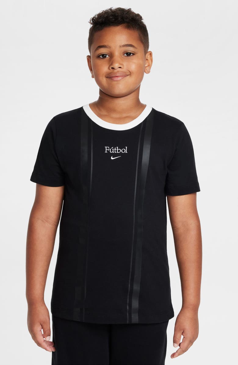 Nike Kids' Fútbol Embroidered T-Shirt, Main, color, 