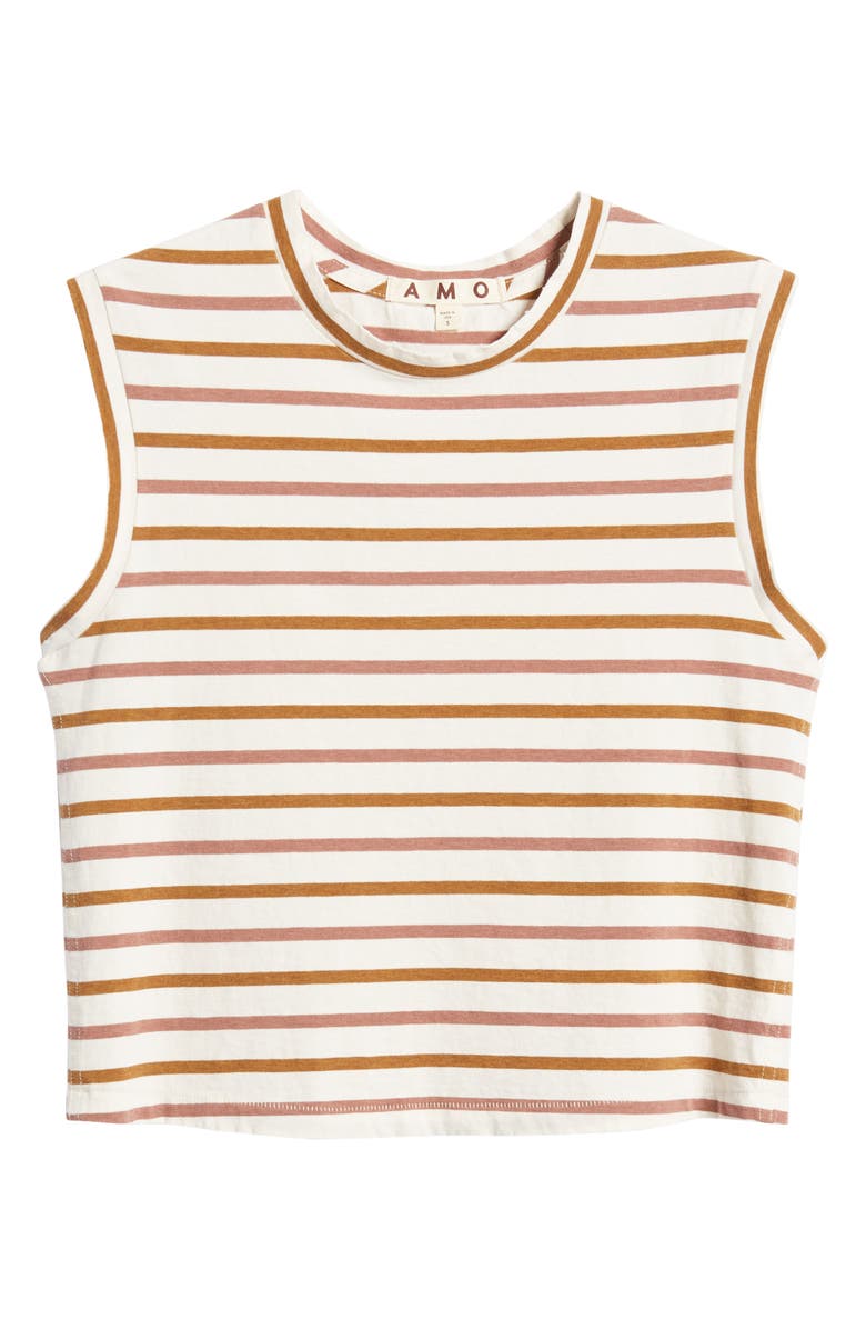 AMO Babe Stripe Cotton Tank Top, Alternate, color,
