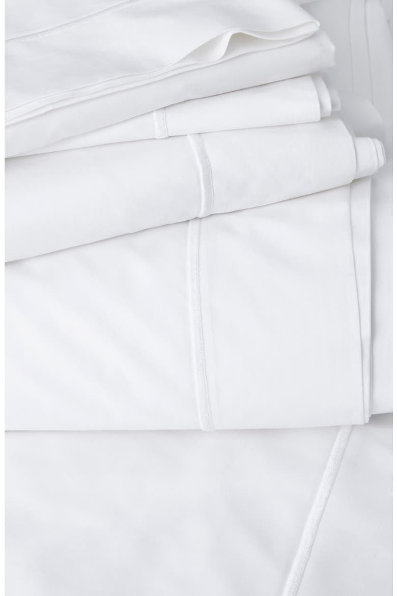 Luxury Savoy Oxford Sham, Alternate, color, WHITE/ SILVER